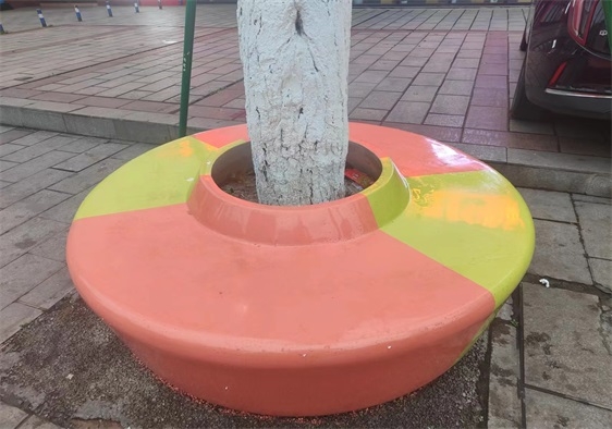 玻璃鋼圍樹（shù）椅，玻璃鋼座椅